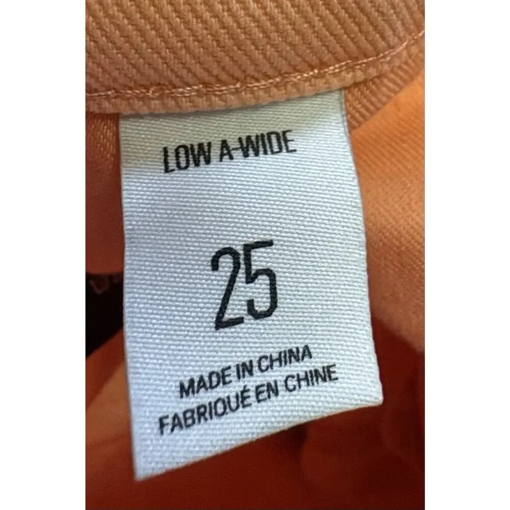 BDG Urban Outfitters Women's Low A-Wide Leg Denim Jeans Orange Size 25 - Picture 8 of 11